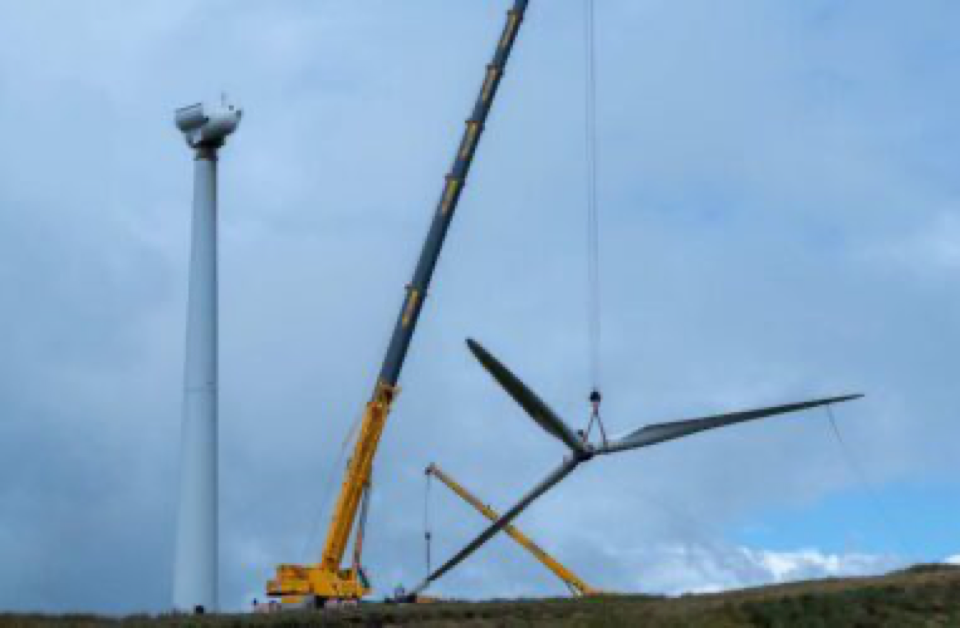 Source-supplied image for: “A great result:” 26 turbines from first commercial wind farm almost completely recycled and reused