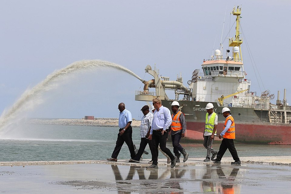 Illustrative file photo — an industrial vessel at the Dangote refinery site in Lagos, Nigeria. Original photo date: 2020-03-17. Not a photograph of the reported event.